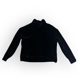 Vince Camuto Black Chenille Turtleneck sweater